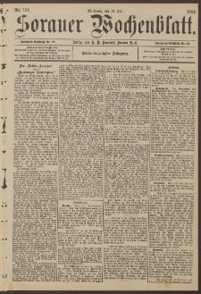 Sorauer Wochenblatt, Nr. 121. (13. Juli 1892)