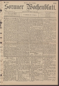 Sorauer Wochenblatt, Nr. 262. (9. November 1894)