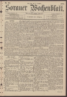 Sorauer Wochenblatt, Nr. 264. (11. November 1894)