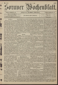 Sorauer Wochenblatt, Nr. 125. (17. Juli 1892)