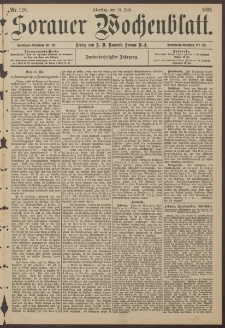 Sorauer Wochenblatt, Nr. 126. (19. Juli 1892)