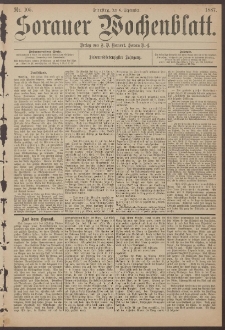 Sorauer Wochenblatt, Nr. 105. (6. September 1887)