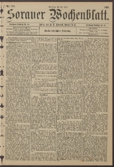 Sorauer Wochenblatt, Nr. 129. (22. Juli 1892)