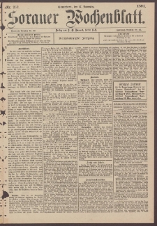 Sorauer Wochenblatt, Nr. 269. (17. November 1894)