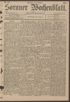 Sorauer Wochenblatt, Nr. 274. (24. November 1894)