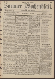Sorauer Wochenblatt, Nr. 275. (25. November 1894)