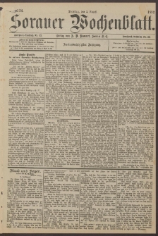 Sorauer Wochenblatt, Nr. 138. (2. August 1892)