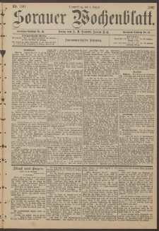 Sorauer Wochenblatt, Nr. 140. (4. August 1892)
