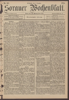 Sorauer Wochenblatt, Nr. 283. (5. Dezember 1894)