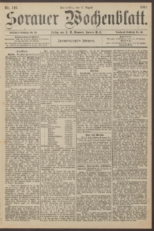 Sorauer Wochenblatt, Nr. 146. (11. August 1892)