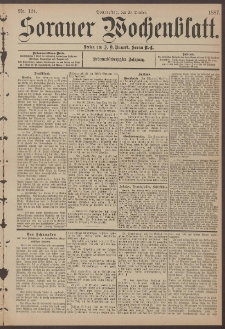 Sorauer Wochenblatt, Nr. 124. (20. October 1887)