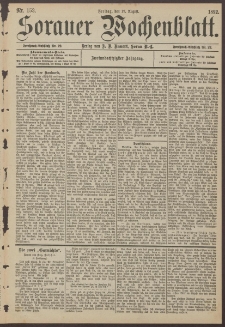 Sorauer Wochenblatt, Nr. 153. (19. August 1892)