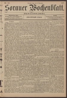 Sorauer Wochenblatt, Nr. 130. (3. November 1887)