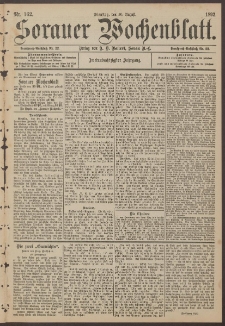 Sorauer Wochenblatt, Nr. 162. (30. August 1892)