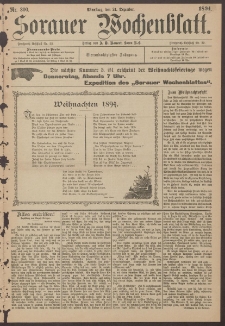 Sorauer Wochenblatt, Nr. 300. (24. Dezember 1894)