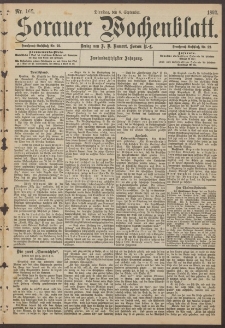 Sorauer Wochenblatt, Nr. 168. (6. September 1892)