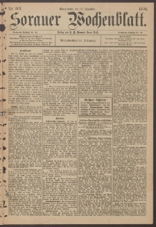 Sorauer Wochenblatt, Nr. 302. (29. Dezember 1894)