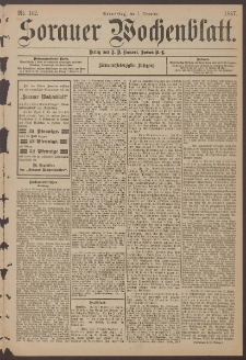 Sorauer Wochenblatt, Nr. 142. (1. December 1887)