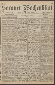 Sorauer Wochenblatt, Nr. 174. (13. September 1892)