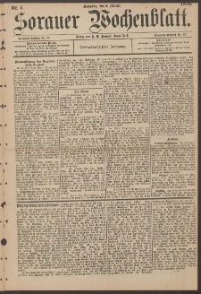 Sorauer Wochenblatt, Nr. 5. (6. Januar 1895)