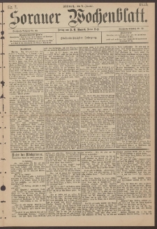 Sorauer Wochenblatt, Nr. 7. (9. Januar 1895)