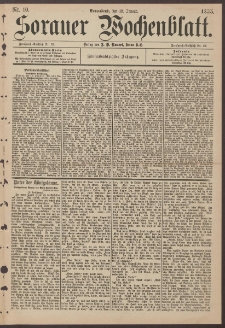 Sorauer Wochenblatt, Nr. 10. (12. Januar 1895)