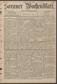 Sorauer Wochenblatt, Nr. 11. (13. Januar 1895)