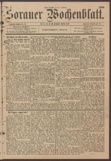 Sorauer Wochenblatt, Nr. 3. (4. Januar 1896)