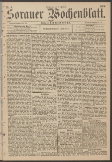 Sorauer Wochenblatt, Nr. 4. (5. Januar 1896)