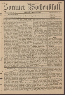 Sorauer Wochenblatt, Nr. 5. (7. Januar 1896)