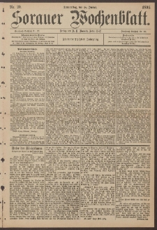 Sorauer Wochenblatt, Nr. 20. (24. Januar 1895)