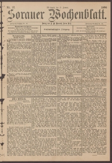 Sorauer Wochenblatt, Nr. 12. (15. Januar 1896)