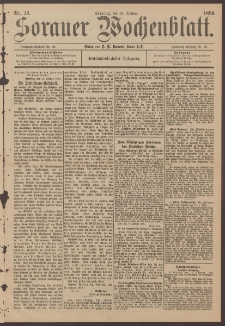 Sorauer Wochenblatt, Nr. 16. (19. Januar 1896)