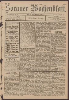Sorauer Wochenblatt, Nr. 20. (24. Januar 1896)