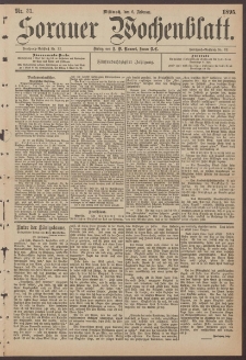 Sorauer Wochenblatt, Nr. 31. (6. Februar 1895)