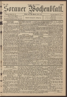 Sorauer Wochenblatt, Nr. 29. (4. Februar 1896)