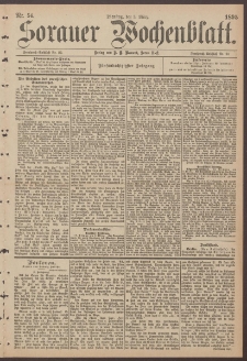 Sorauer Wochenblatt, Nr. 54. (5. März 1895)