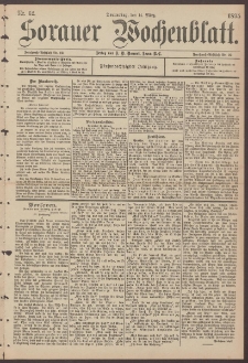 Sorauer Wochenblatt, Nr. 62. (14. M&auml;rz 1895)
