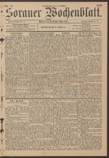 Sorauer Wochenblatt, Nr. 43. (20. Februar 1896)