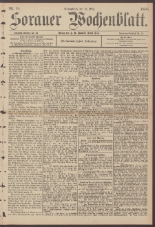 Sorauer Wochenblatt, Nr. 64. (16. März 1895)