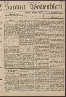 Sorauer Wochenblatt, Nr. 65. (17. M&auml;rz 1895)