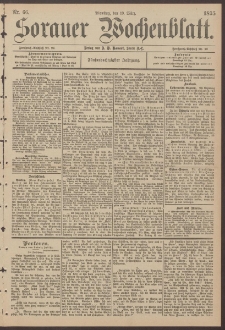 Sorauer Wochenblatt, Nr. 66. (19. M&auml;rz 1895)