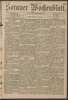 Sorauer Wochenblatt, Nr. 47. (25. Februar 1896)