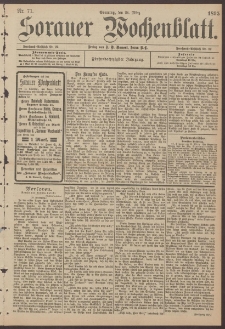Sorauer Wochenblatt, Nr. 71. (24. März 1895)