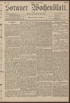 Sorauer Wochenblatt, Nr. 72. (26. M&auml;rz 1895)