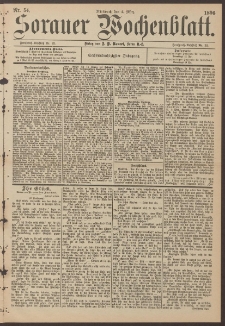 Sorauer Wochenblatt, Nr. 54. (4. M&auml;rz 1896)