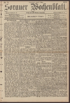 Sorauer Wochenblatt, Nr. 76. (30. M&auml;rz 1895)