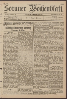 Sorauer Wochenblatt, Nr. 86. (11. April 1895)