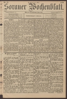Sorauer Wochenblatt, Nr. 58. (8. März 1896)