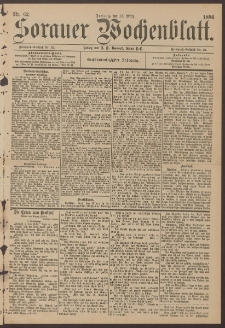 Sorauer Wochenblatt, Nr. 62. (13. M&auml;rz 1896)